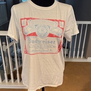 Budweiser Red and Blue Logo Tee
